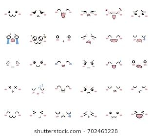 Kawaii Face Icon Design | Cute cartoon drawings, Cute kawaii drawings ...