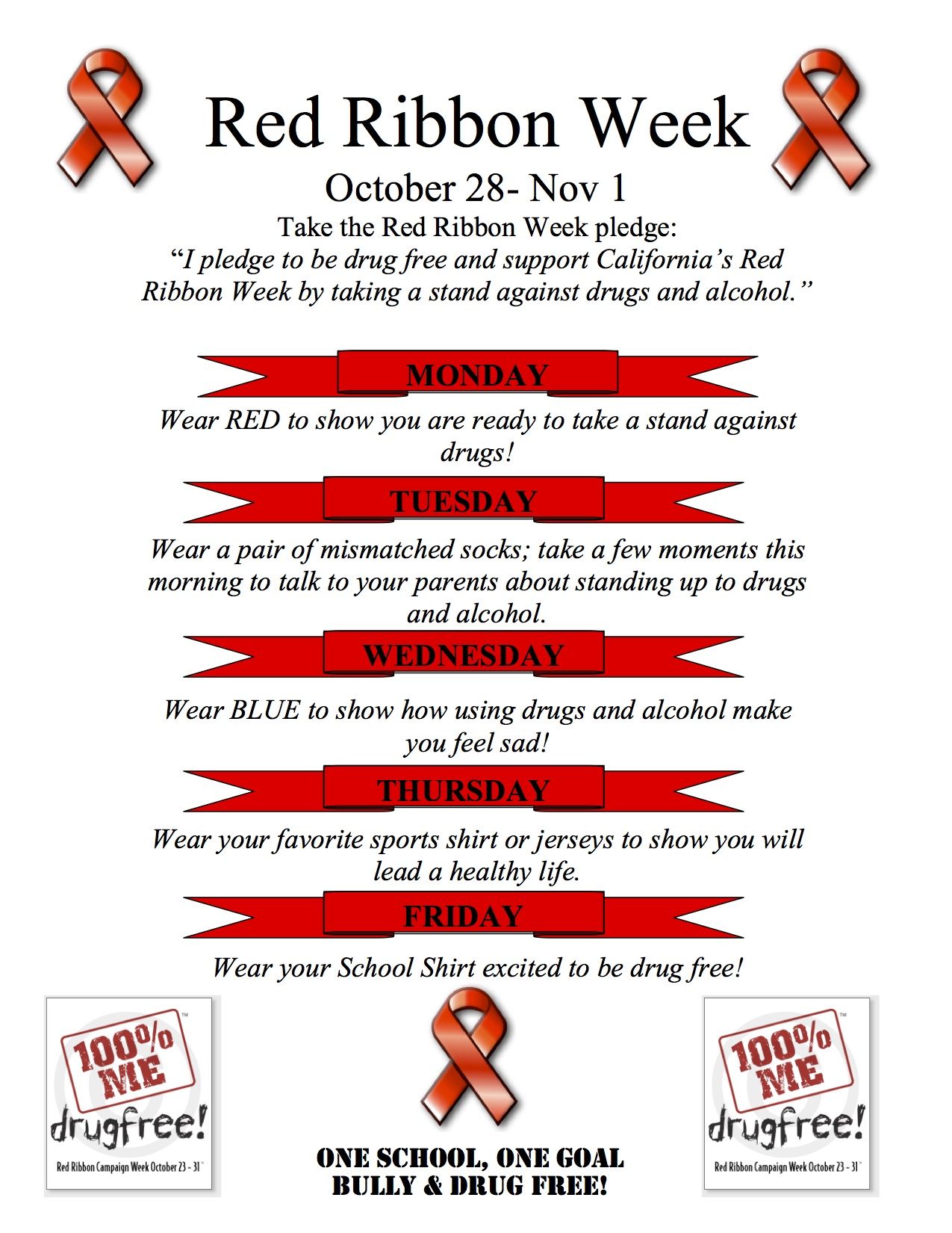 Red Ribbon Week Spirit Day Ideas - IDEASQC