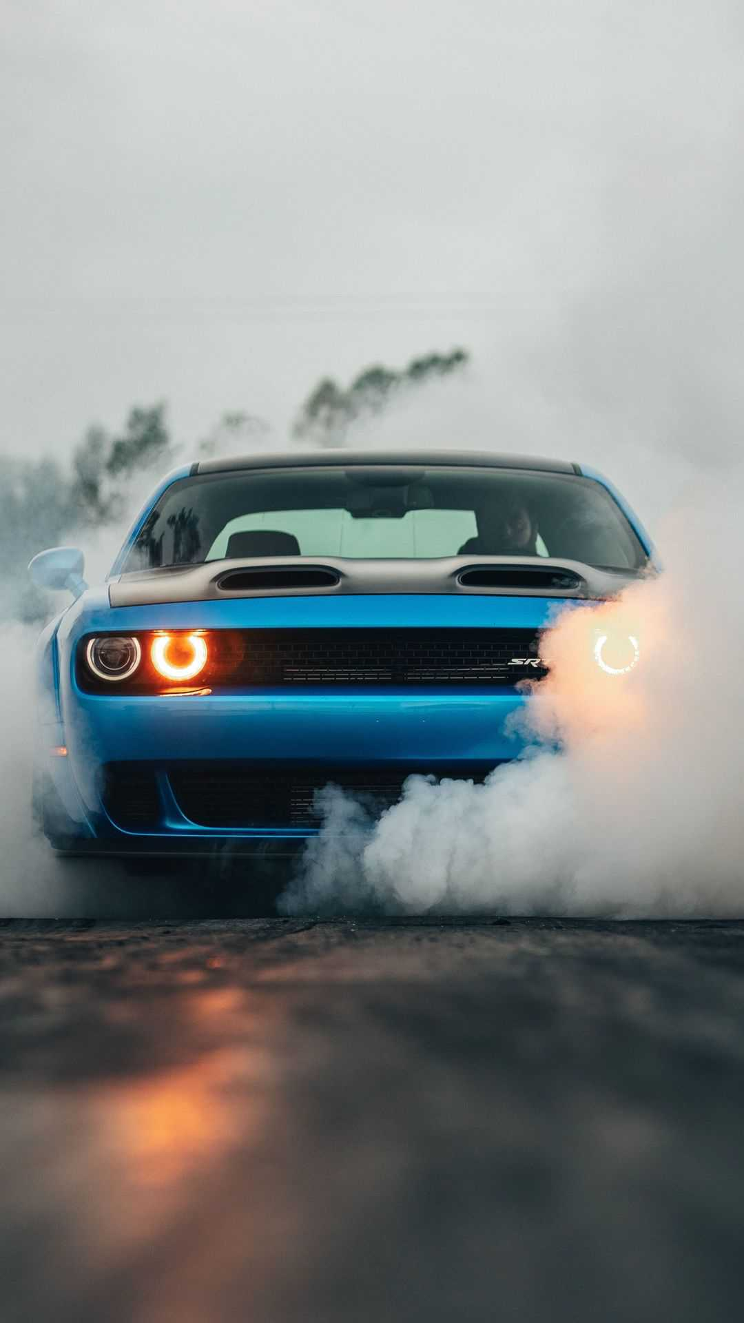 Dodge Challenger SRT Burnout Phone Wallpaper – Cool wallpapers Blur ...