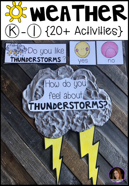 Weather {20 Activities} for Kindergarten and First Grade Weather ...