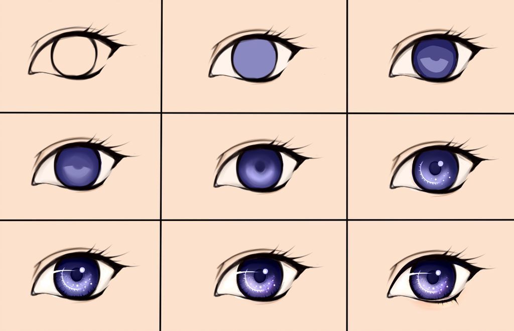 How To Draw An Anime Eye Step By Step - Care Fit