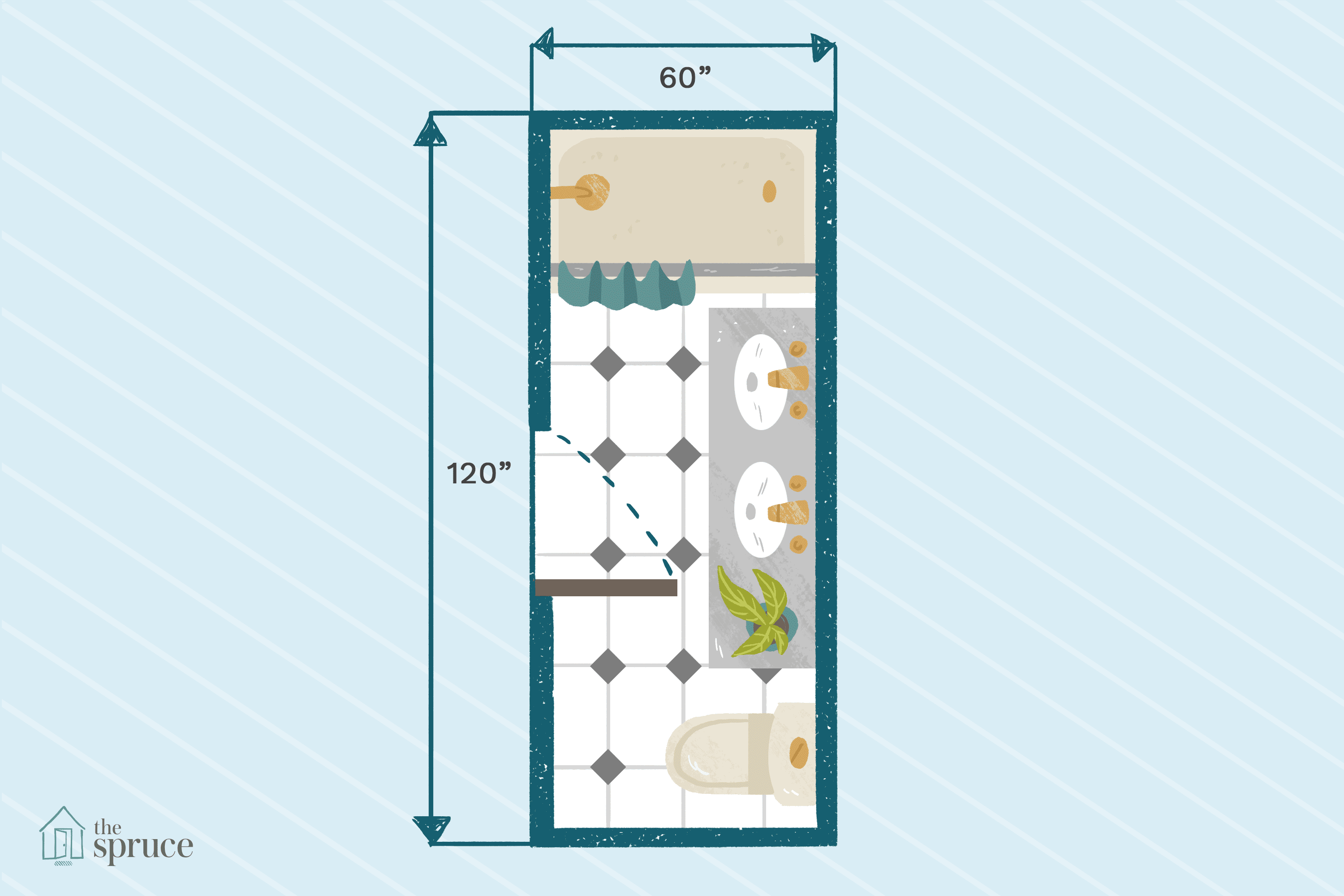 4x10 ft bathroom layout Google Search Bathroom floor