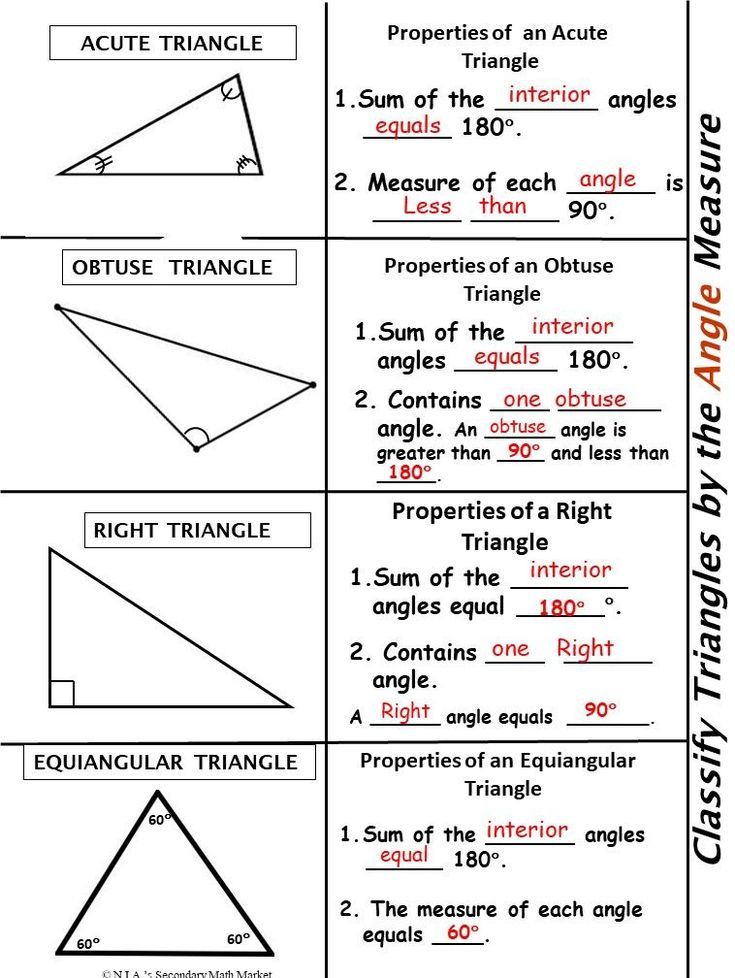 This is a foldable activity to classify triangles by Angle Measure ...