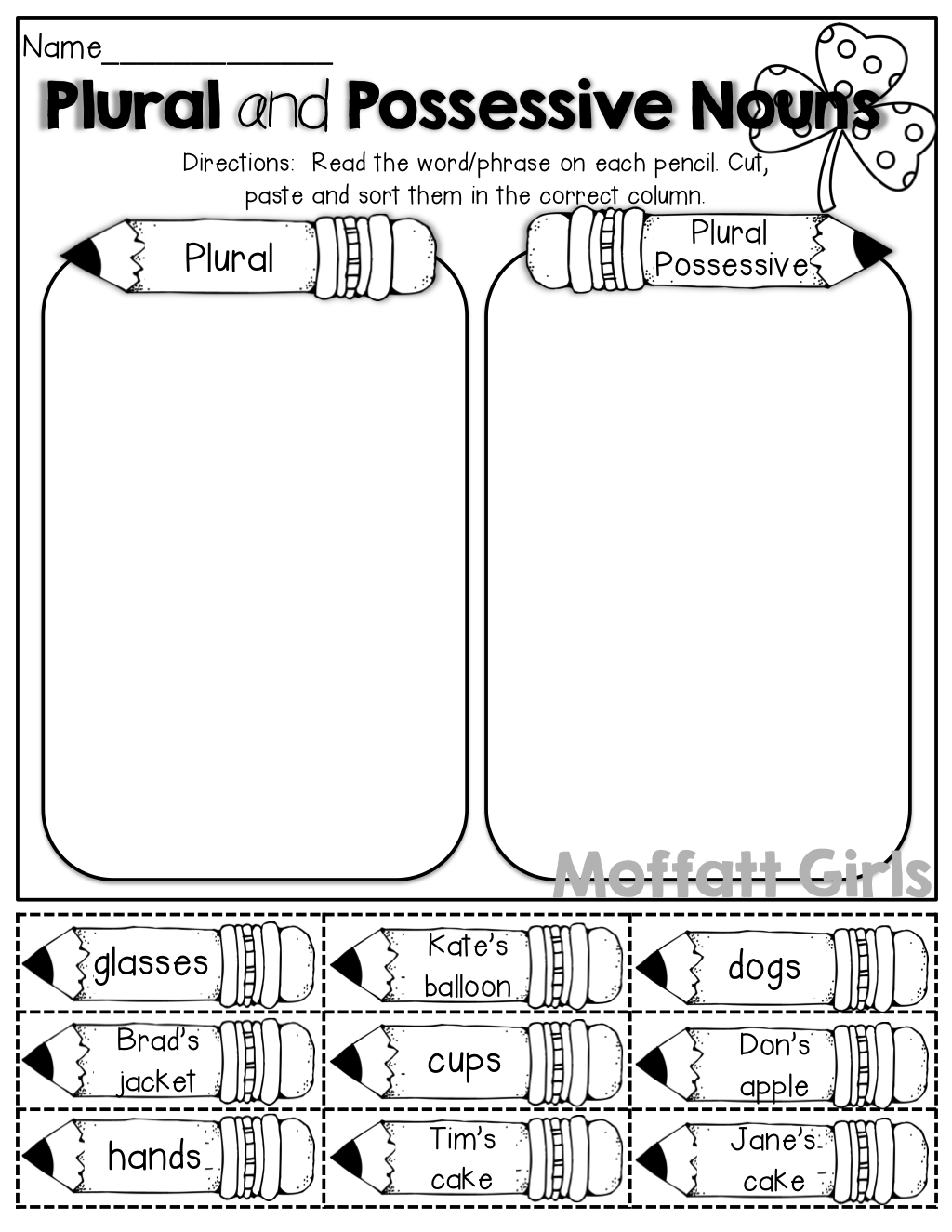 3rd Grade Possessive Nouns Worksheet