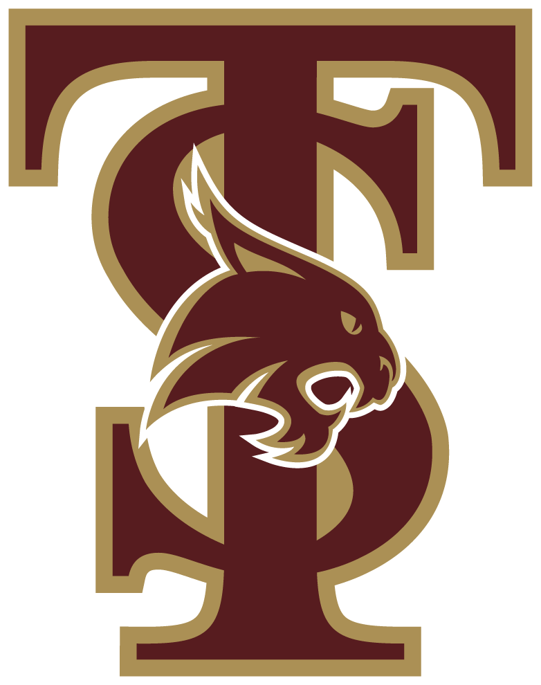 Texas state university interlocking ts car decal etsy – Artofit