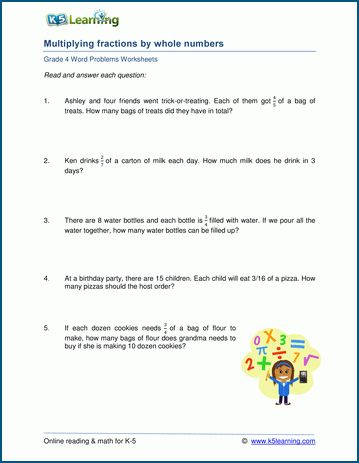 Multiplication Fraction Word Problems Worksheet - Englishworksheet.my.id