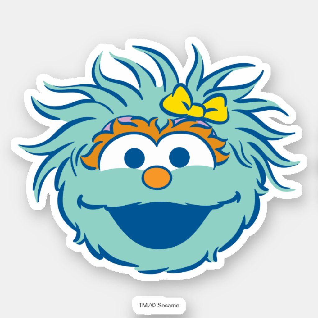 Sesame Street | Rosita Smile Sticker | Zazzle | Sesame street, Sesame ...