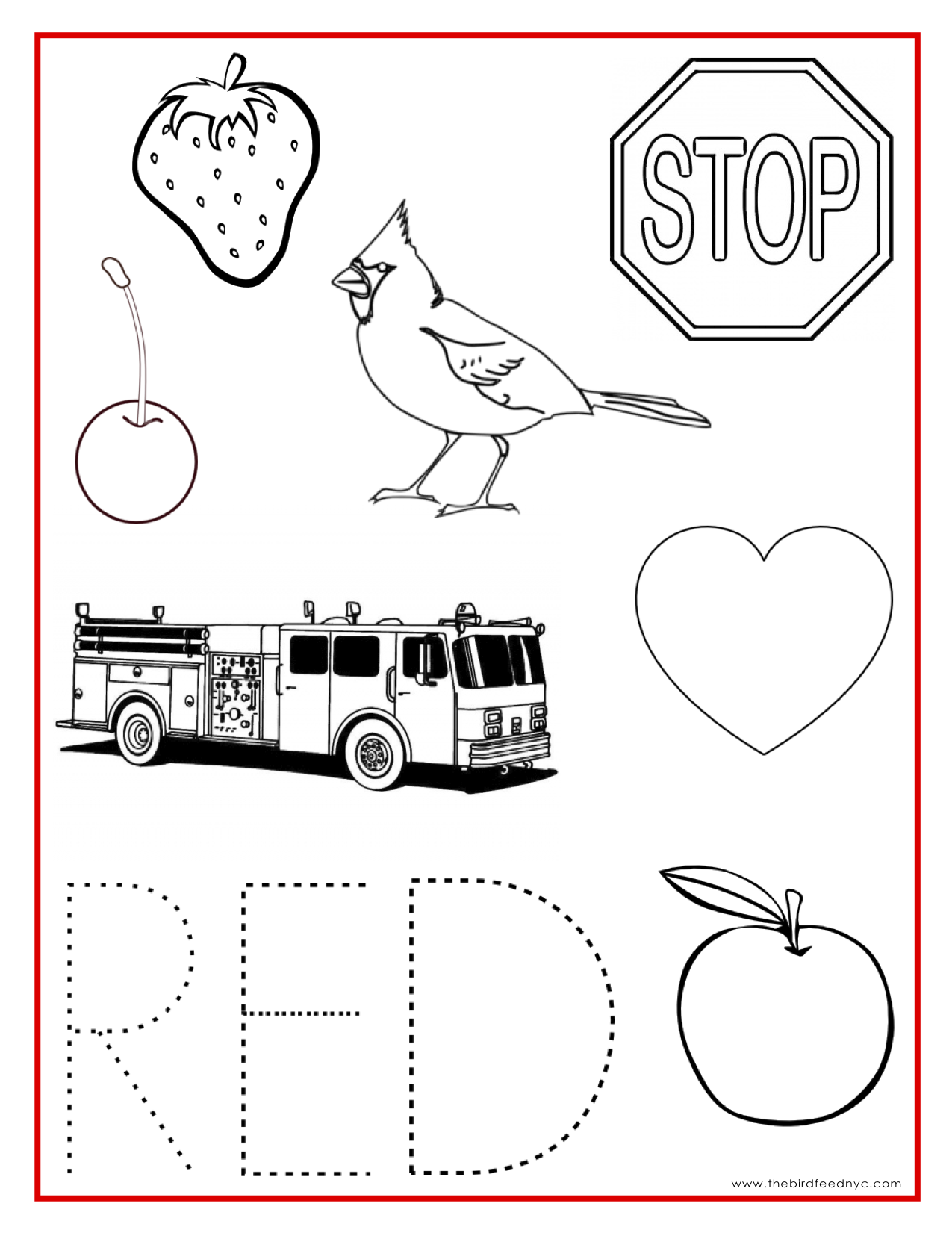 Printable Coloring Sheets Preschool activity sheets, Preschool colors