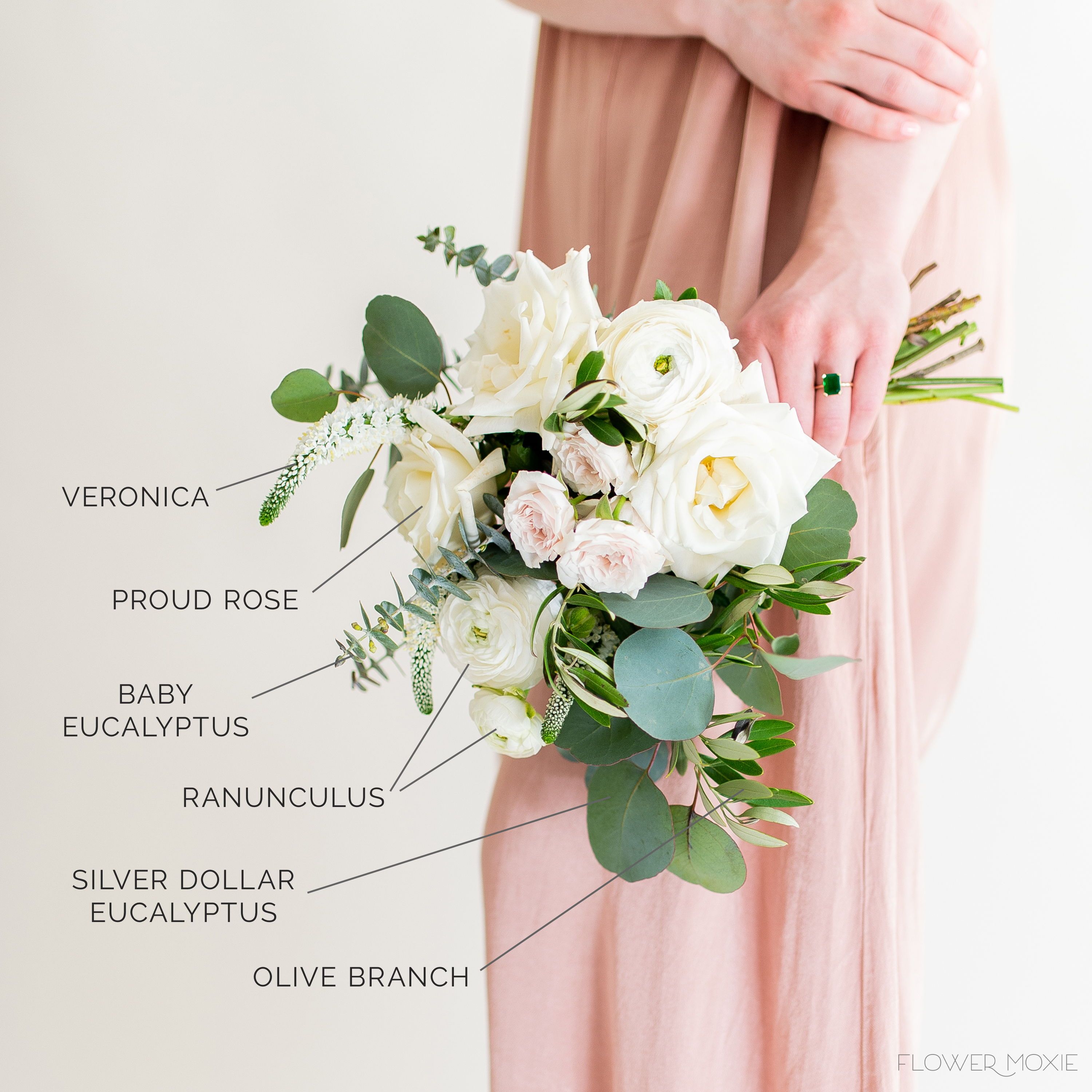 A La Carte Organic Bridesmaid Bouquet By Flower Moxie Bulk Wedding Flowers Wedding Flowers Wedding Flower Packages