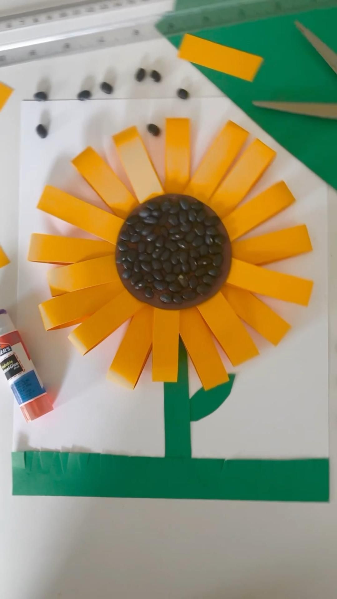 Paper loop sunflowers – Artofit