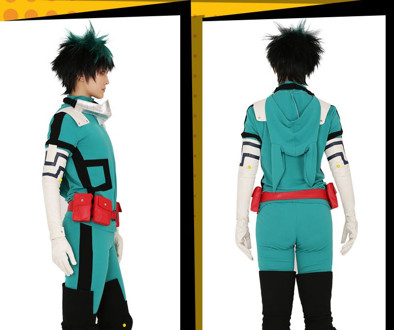 My Hero Academia Midoriya Izuku Deku Cosplay Costume Fighting Suit ...