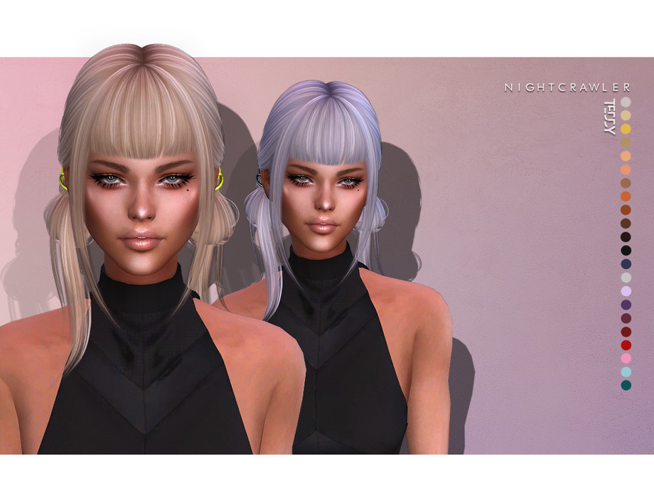 Sims 4 CC Hair With Fringe