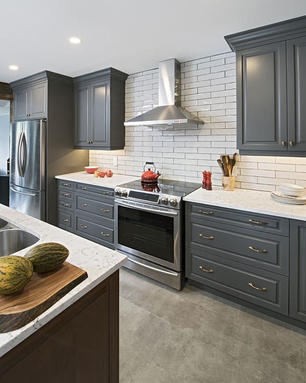 Classic Kitchen Gallery Grey and White Countertops in 2020