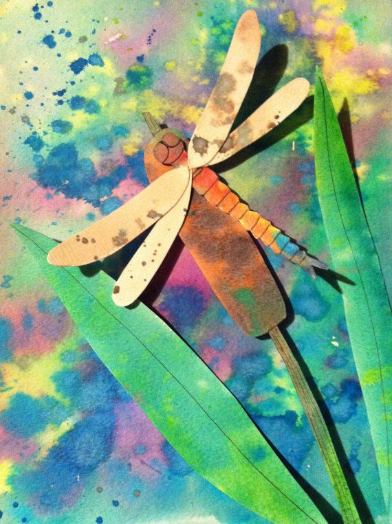 Dragonfly Dreams 3D Watercolor Painting. $40.00, via Etsy. | Cool art ...