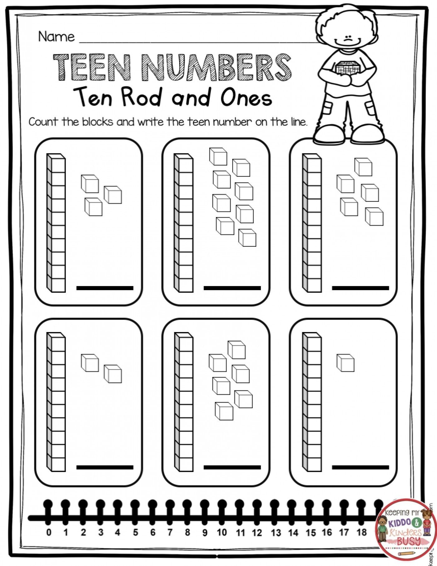 Tens And Ones Worksheets For Kindergarten