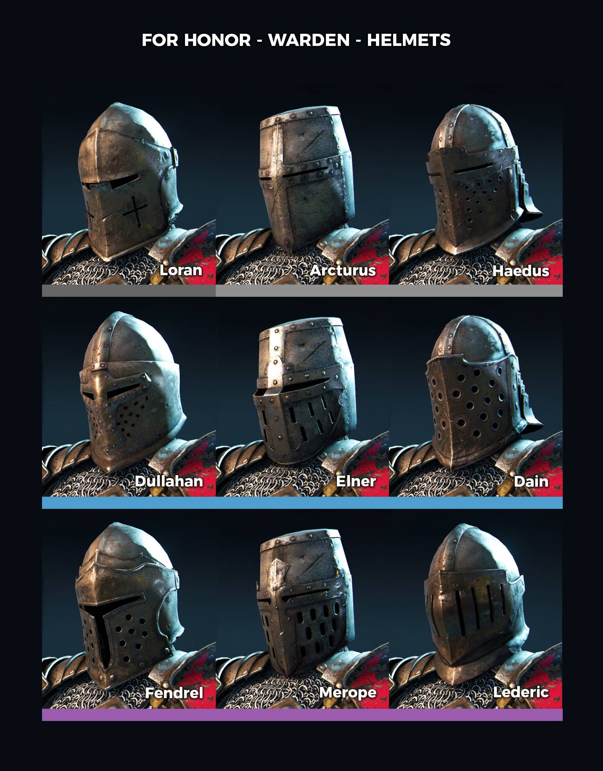 For Honor Warden Helmets For Honor Warden, For Honor Armor, Medieval ...