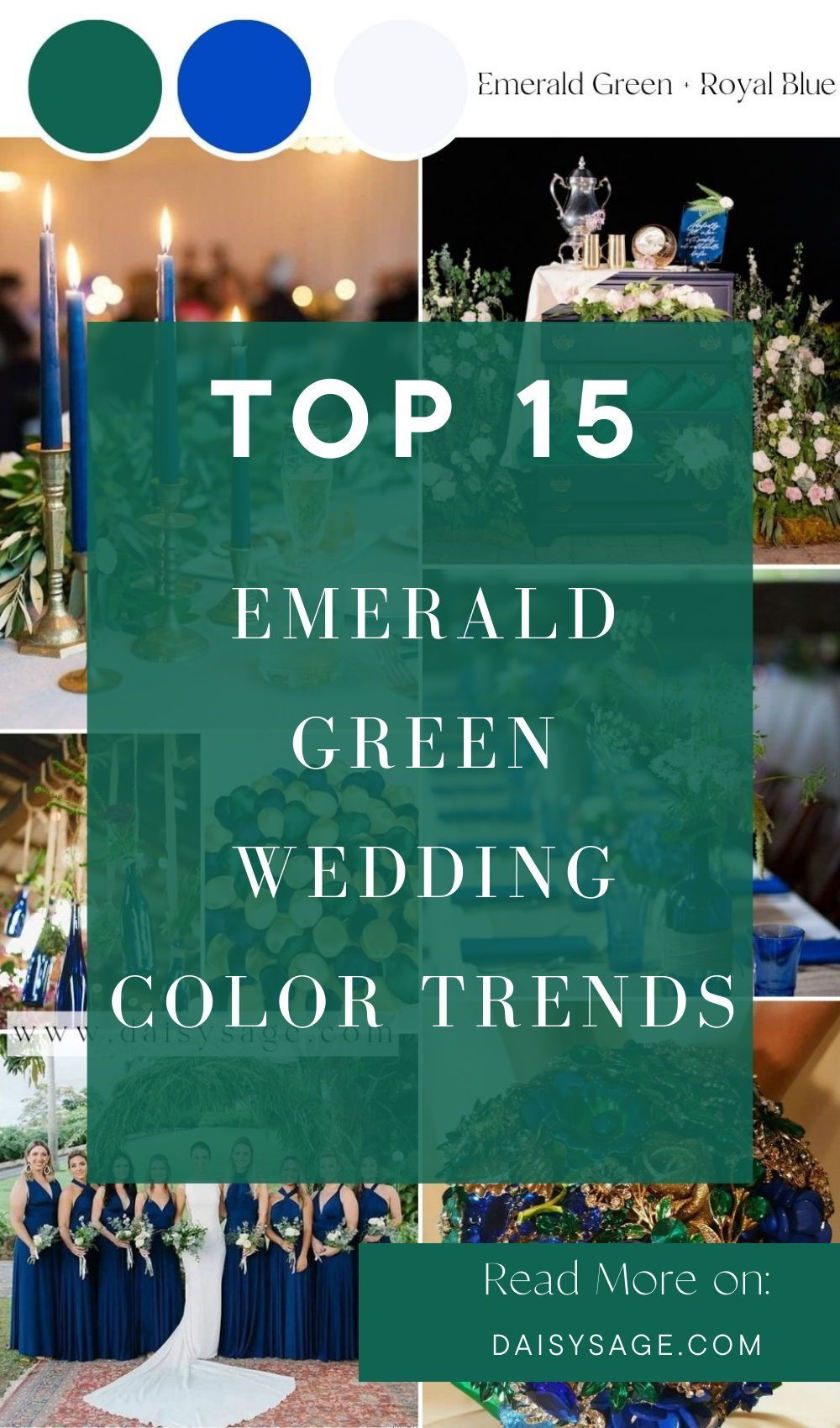 15 Best Emerald Green Wedding Color Schemes for 2024 in 2024 | Emerald ...