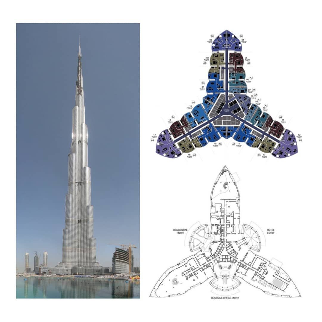 Burj Khalifa plan. And some cool photos #fromabove. Credit to ️📲📐📏 ...