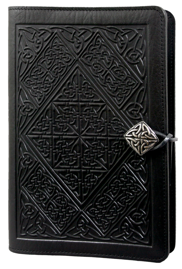 Leather Refillable Journal, Celtic Diamond, 2 sizes, 3 Colors | Leather ...