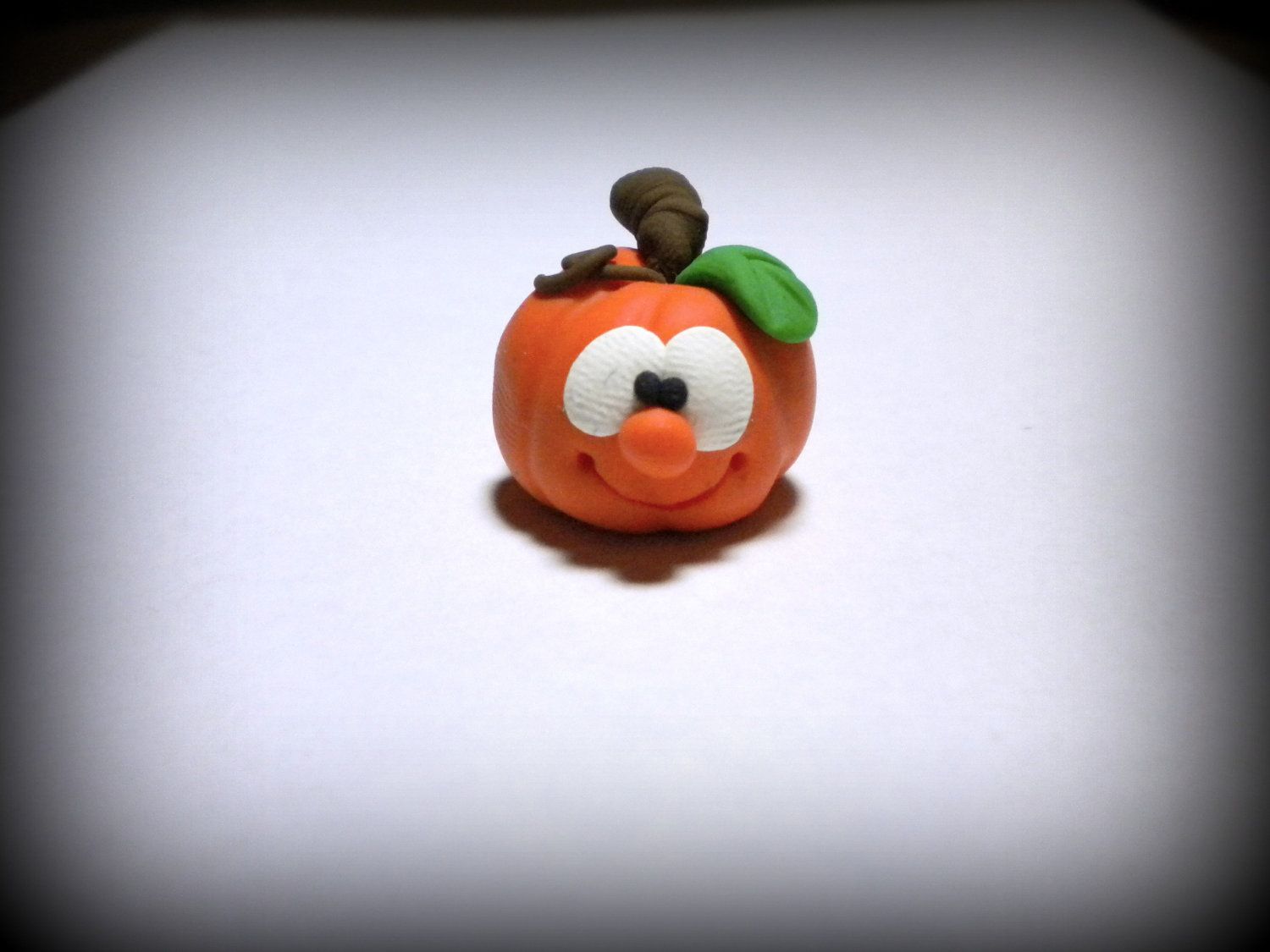 sculpey clay figures | Halloween SALE Happy Pumpkin Polymer Clay figure ...