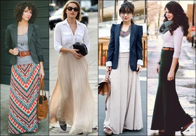 How To Wear And What To Wear With Long Skirts (Maxi Skirts) | Fashion, Maxi Outfits, Long Skirt