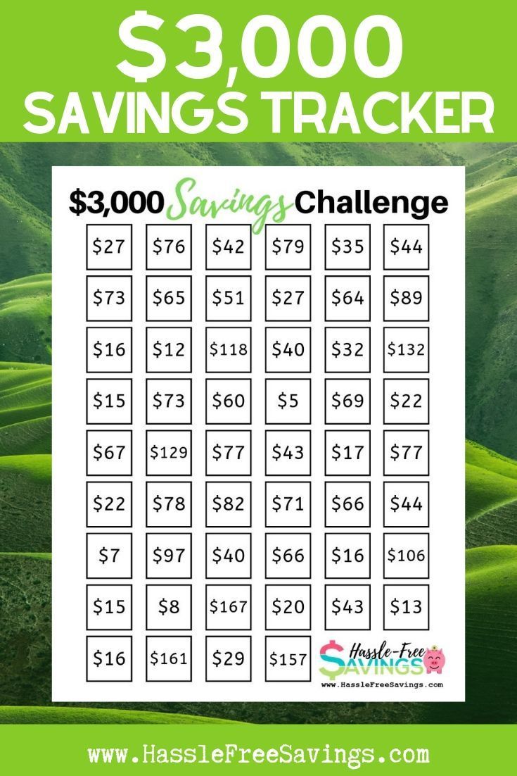 Printable Savings Challenge Free Your Saving Will Become A Habit ...