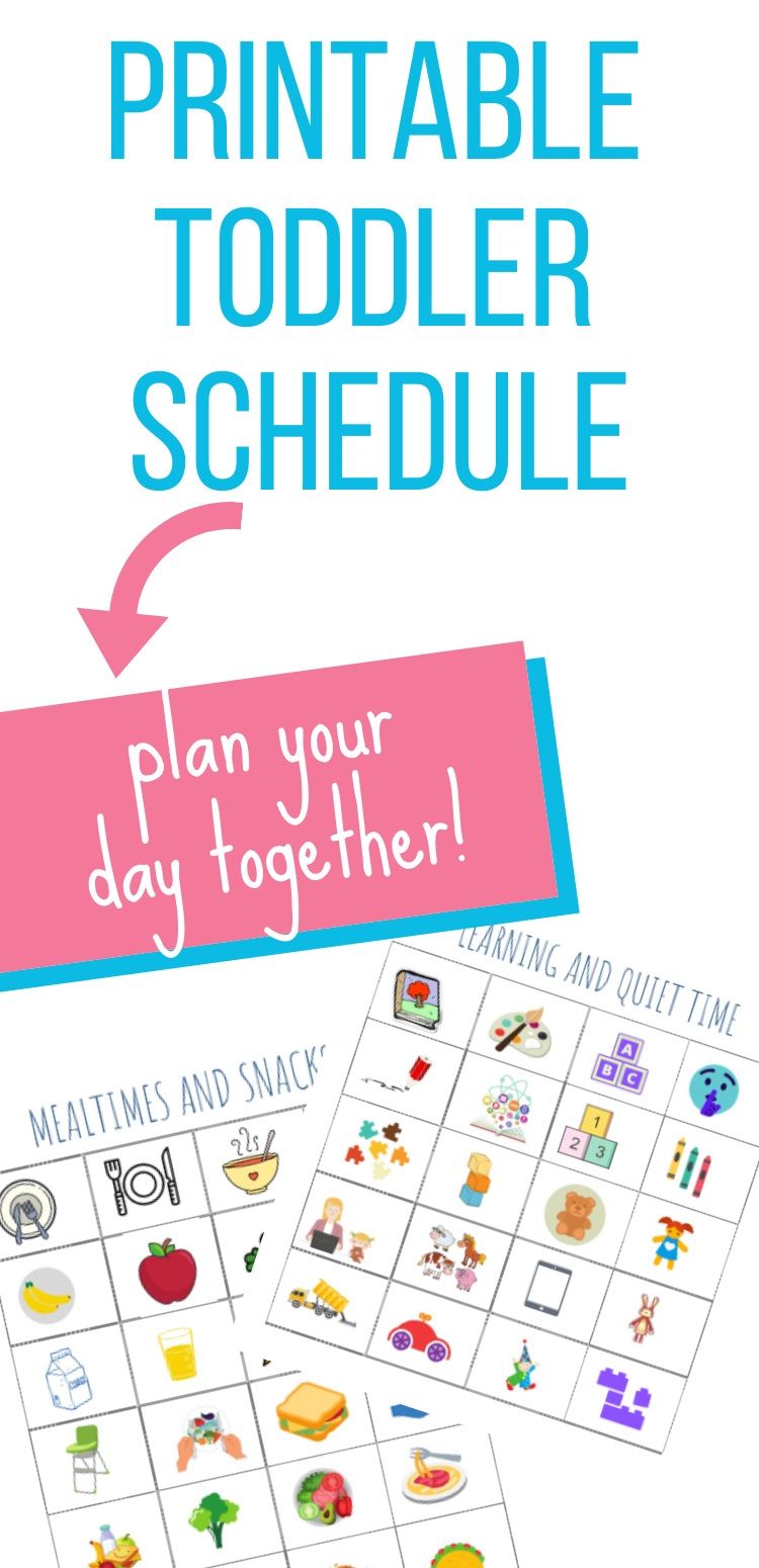 Free Printable Toddler Visual Schedule - Printable World Holiday