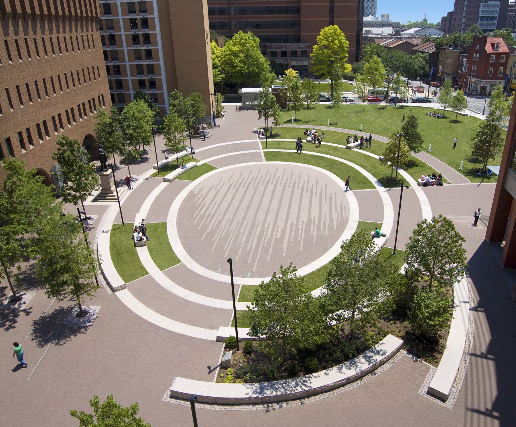 Thomas Jefferson University - Lubert Plaza | Campus landscape design ...