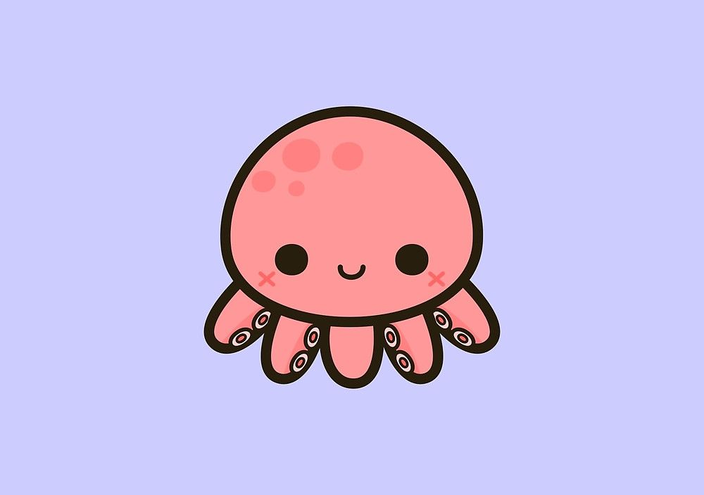 Cute Easy Octopus Drawing - mipit