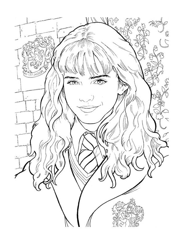 Harry Ron Hermione Coloring Pages Coloring Pages