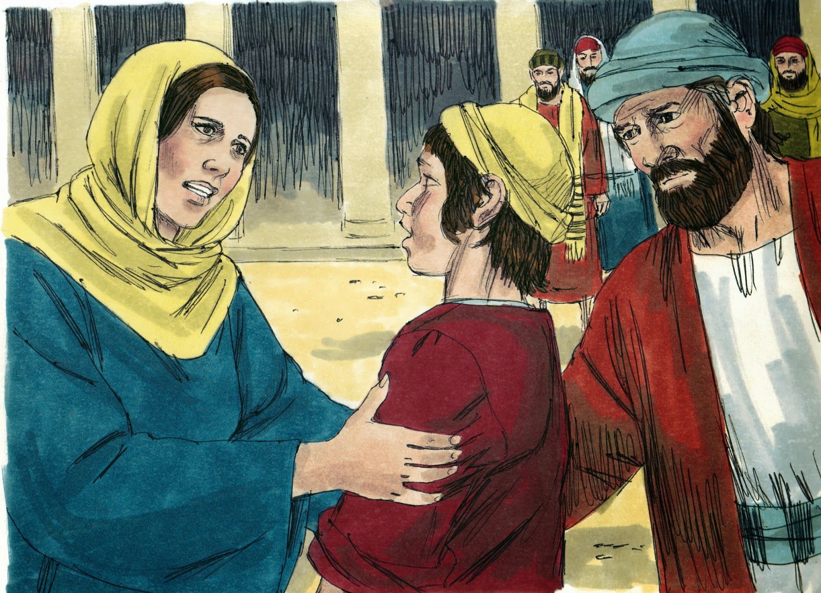 Jesus Stays Behind at the Temple | Jesus in the temple, Age 12, Bible ...