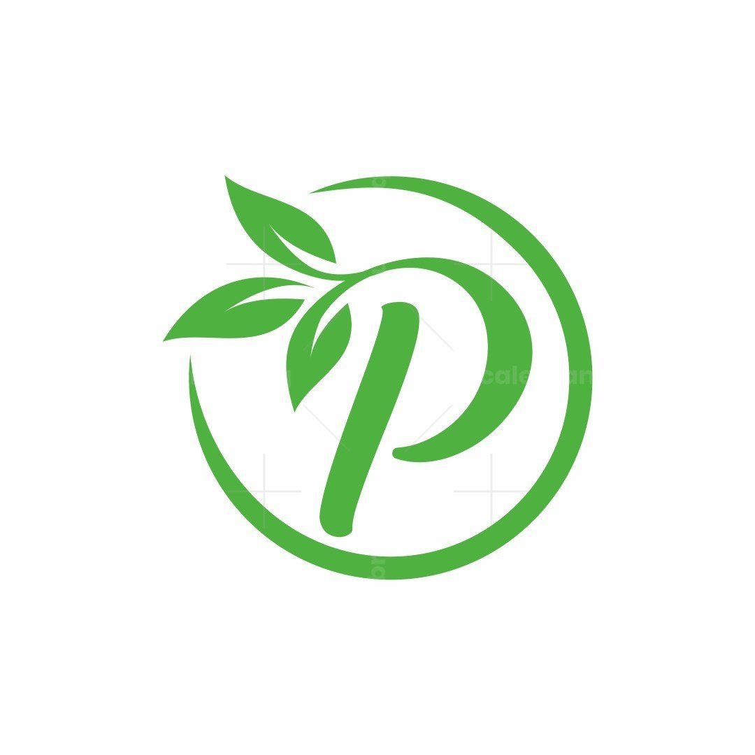 Letter P Leaf Logo | Leaf logo, P logo design, Logo garden