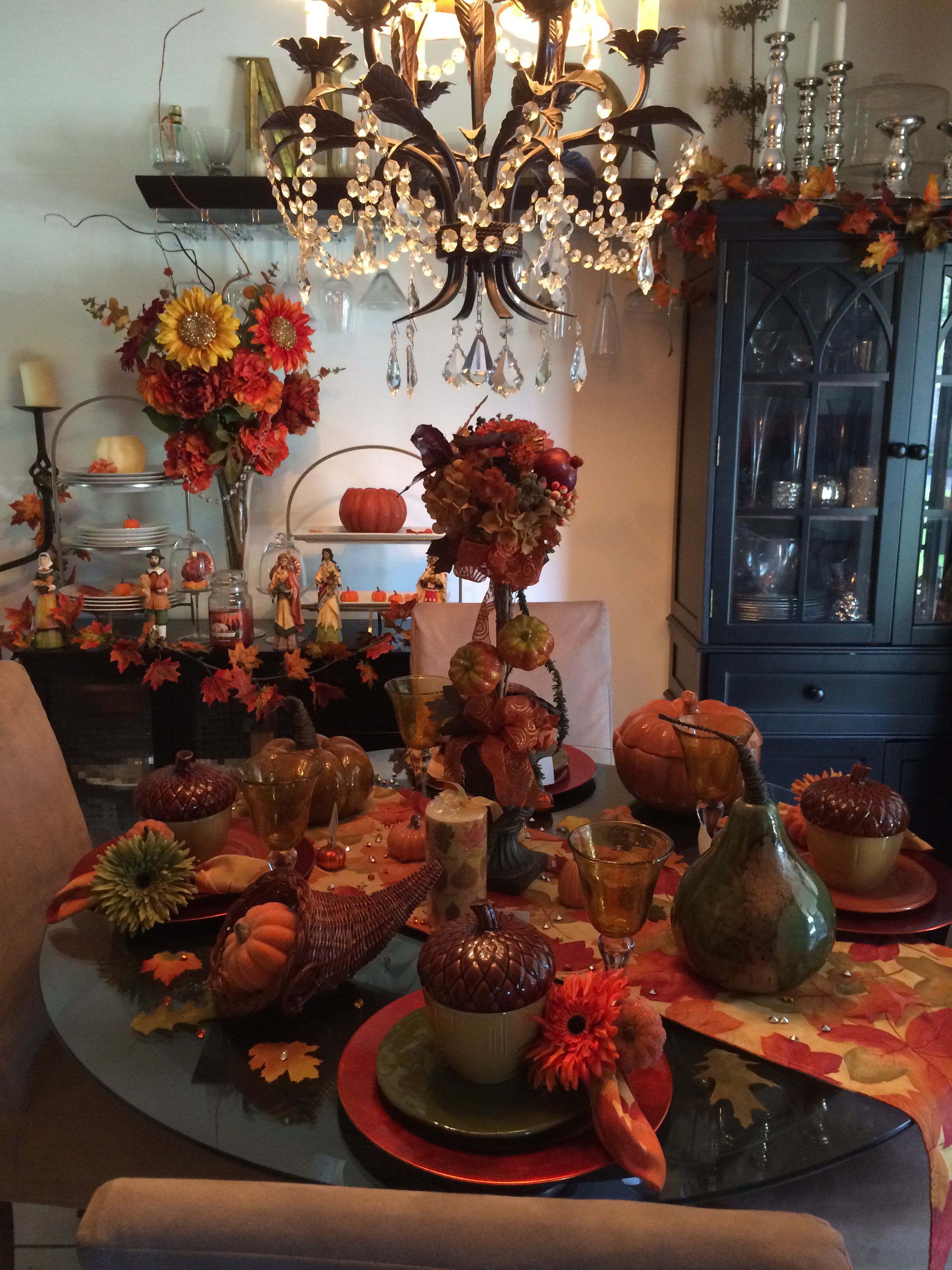 My fall dining room table decor Fall Dining Room, Dining Room Table ...