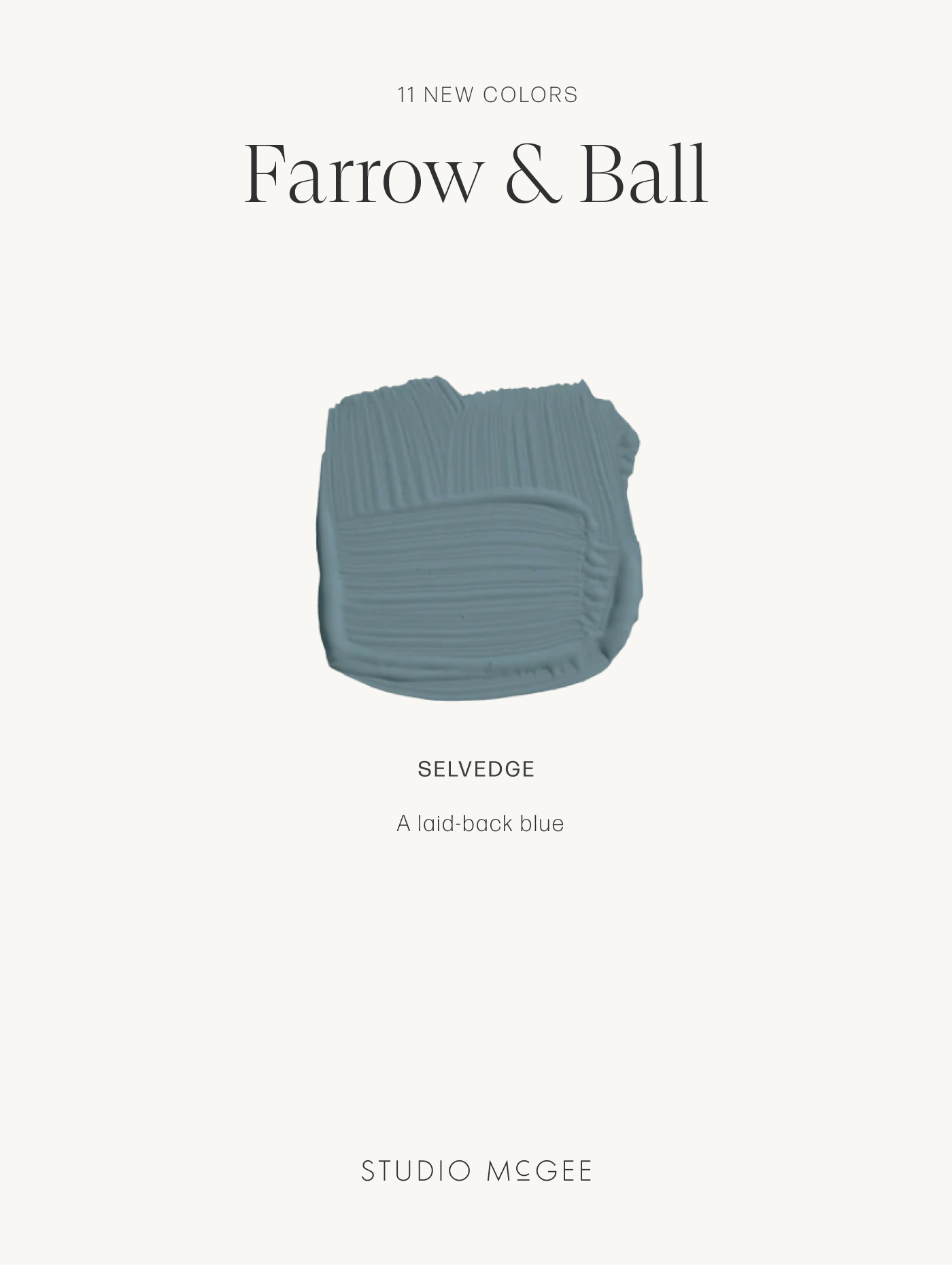 Shea On Farrow & Ball's New Paint Colors - Studio McGee | Blue paint ...