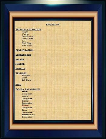 Bio data for marriage, Marriage biodata format, Biodata format