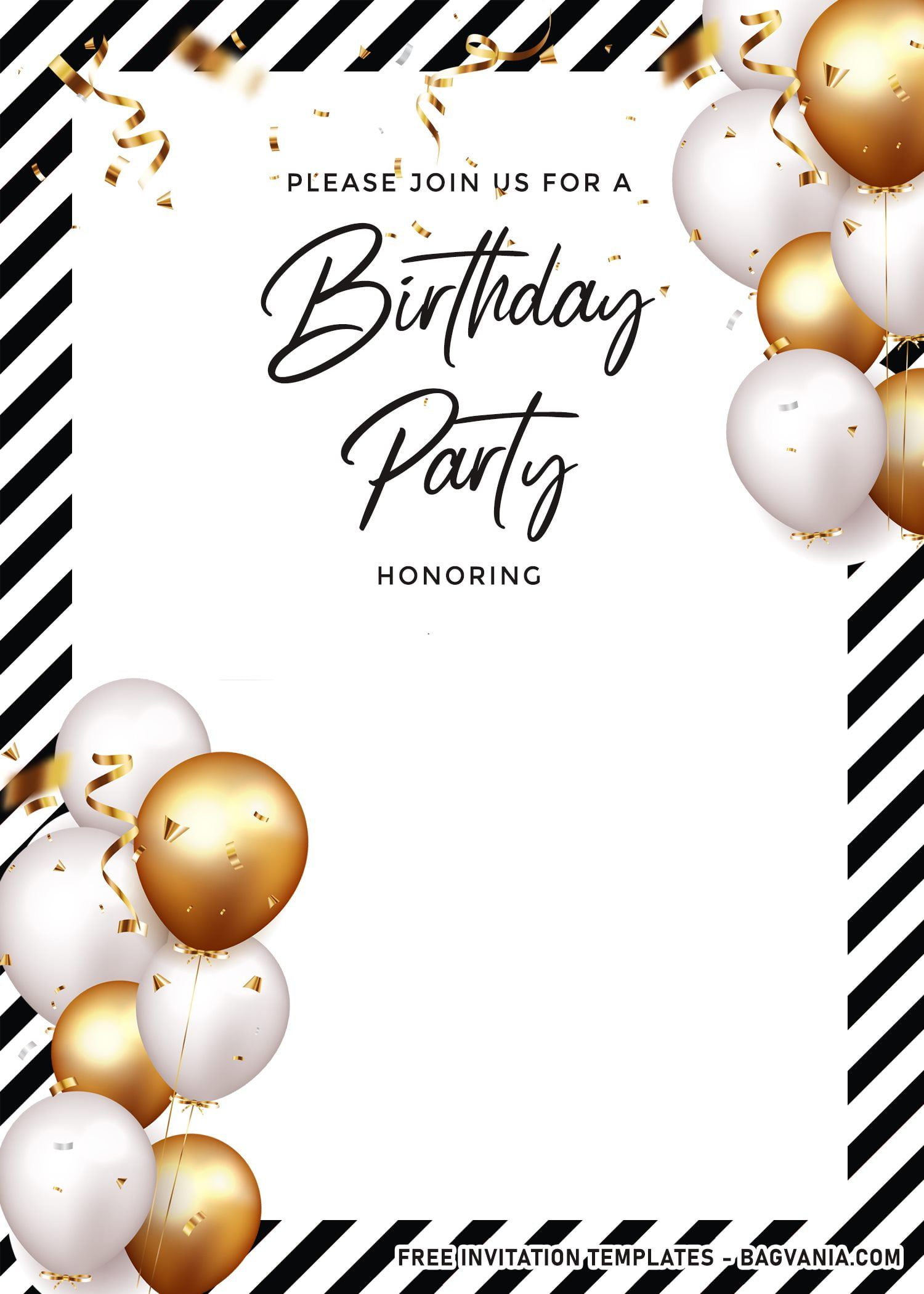 7+ Cute And Elegant Balloons Themed Birthday Invitation Templat ...