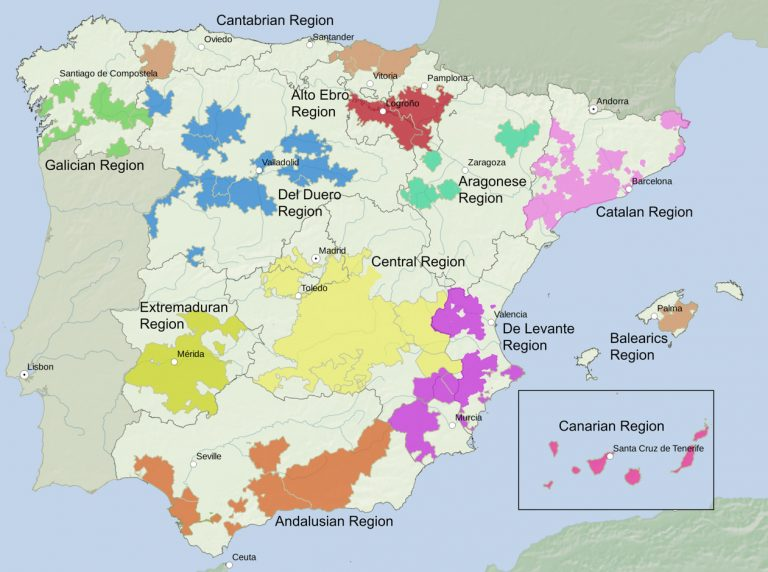 Wine regions of Spain. Traditionally Spain is divided into 12 wine ...