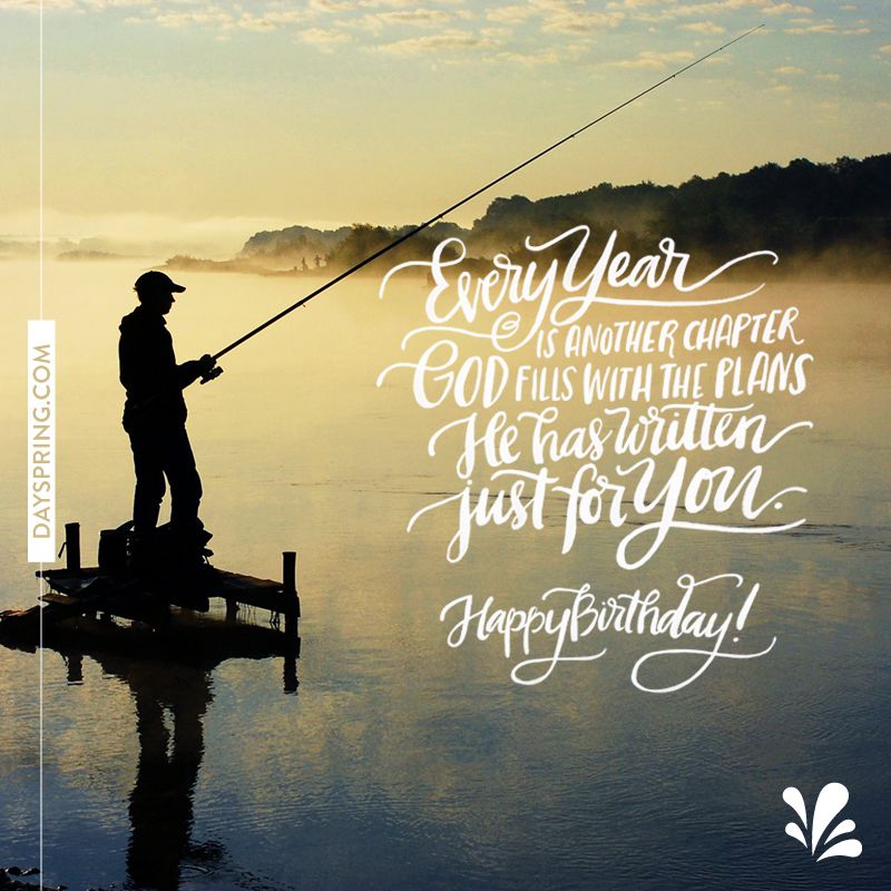 Ecards Happy birthday fisherman, Birthday wishes for men, Happy