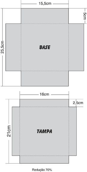 Moldes de caixas para presente - ARTESANATO PASSO A PASSO! | Caja de ... image.