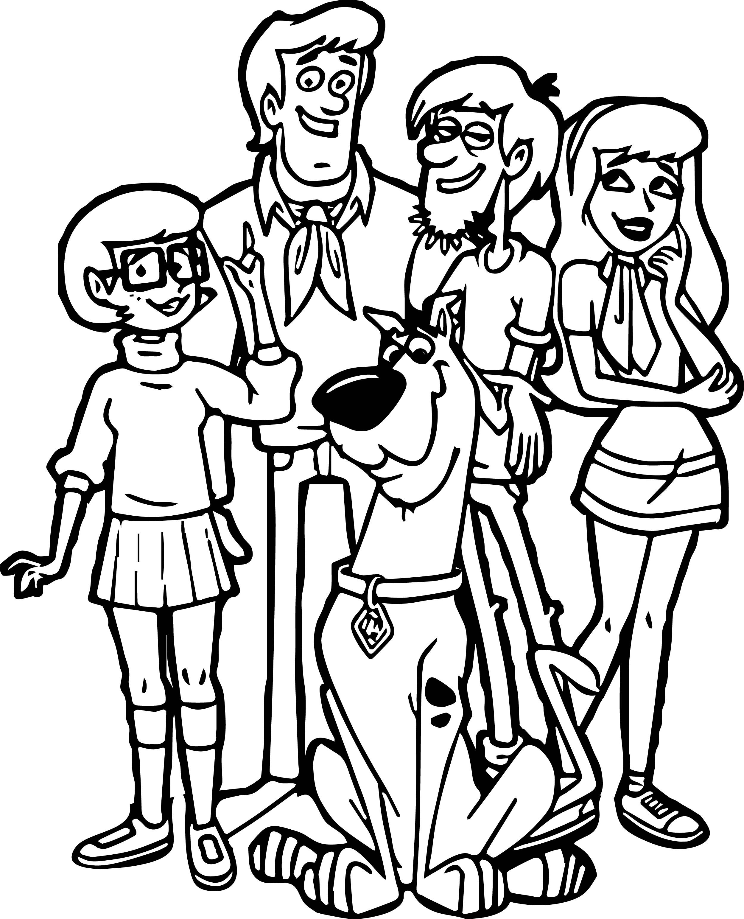 Printable Coloring Pages Scooby Doo