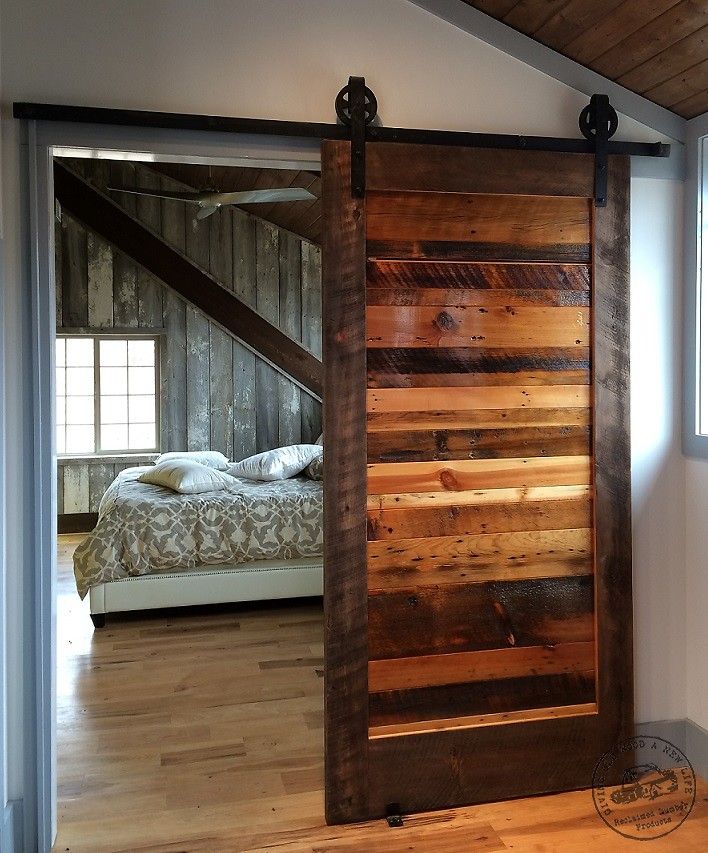 Reclaimed Wood Barn Door Slab | Reclaimed Lumber Products Interior Barn ...