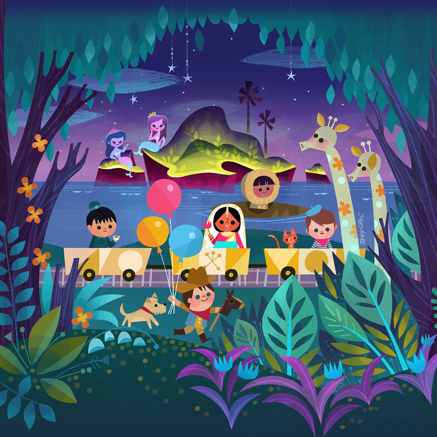 It S A Small World Ride Disney Tokyo Joey Chou Its A Small World Ride Disney Art Disney Wallpaper