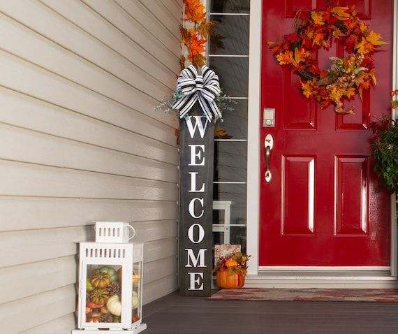 Leaning Porch Sign Standing Porch Sign Welcome Sign Home | Etsy