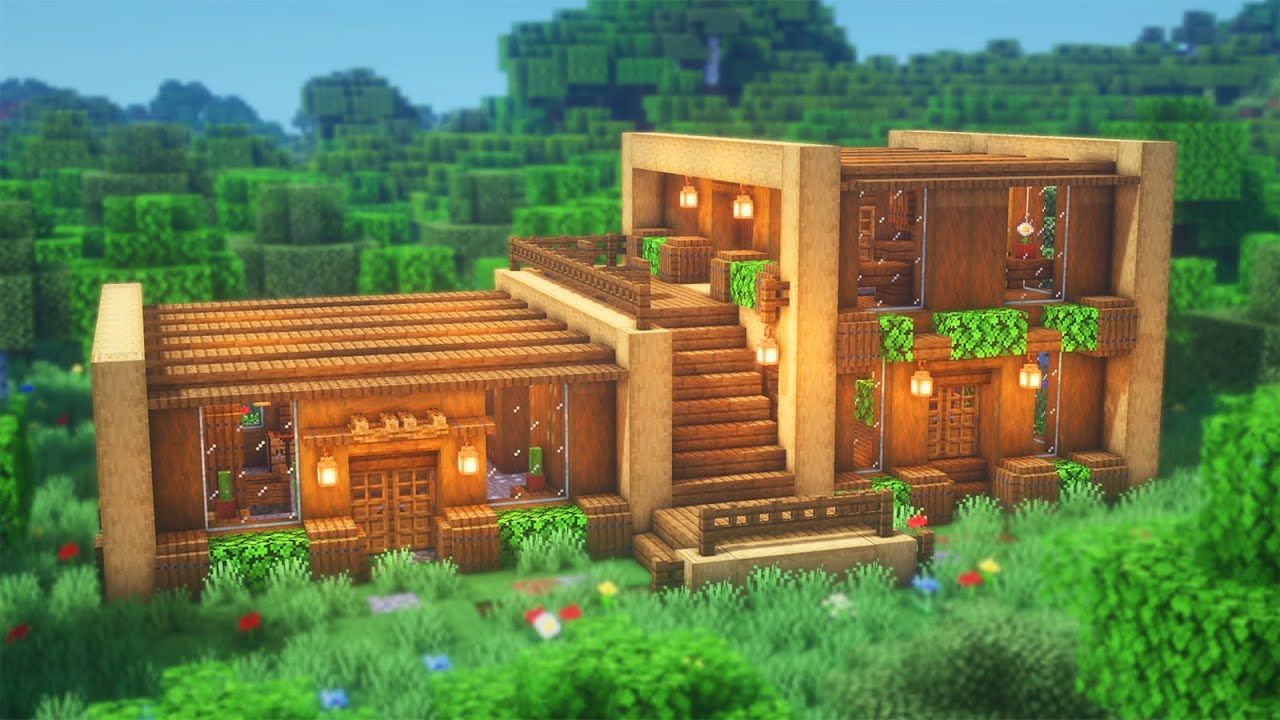 Minecraft Wood House Design