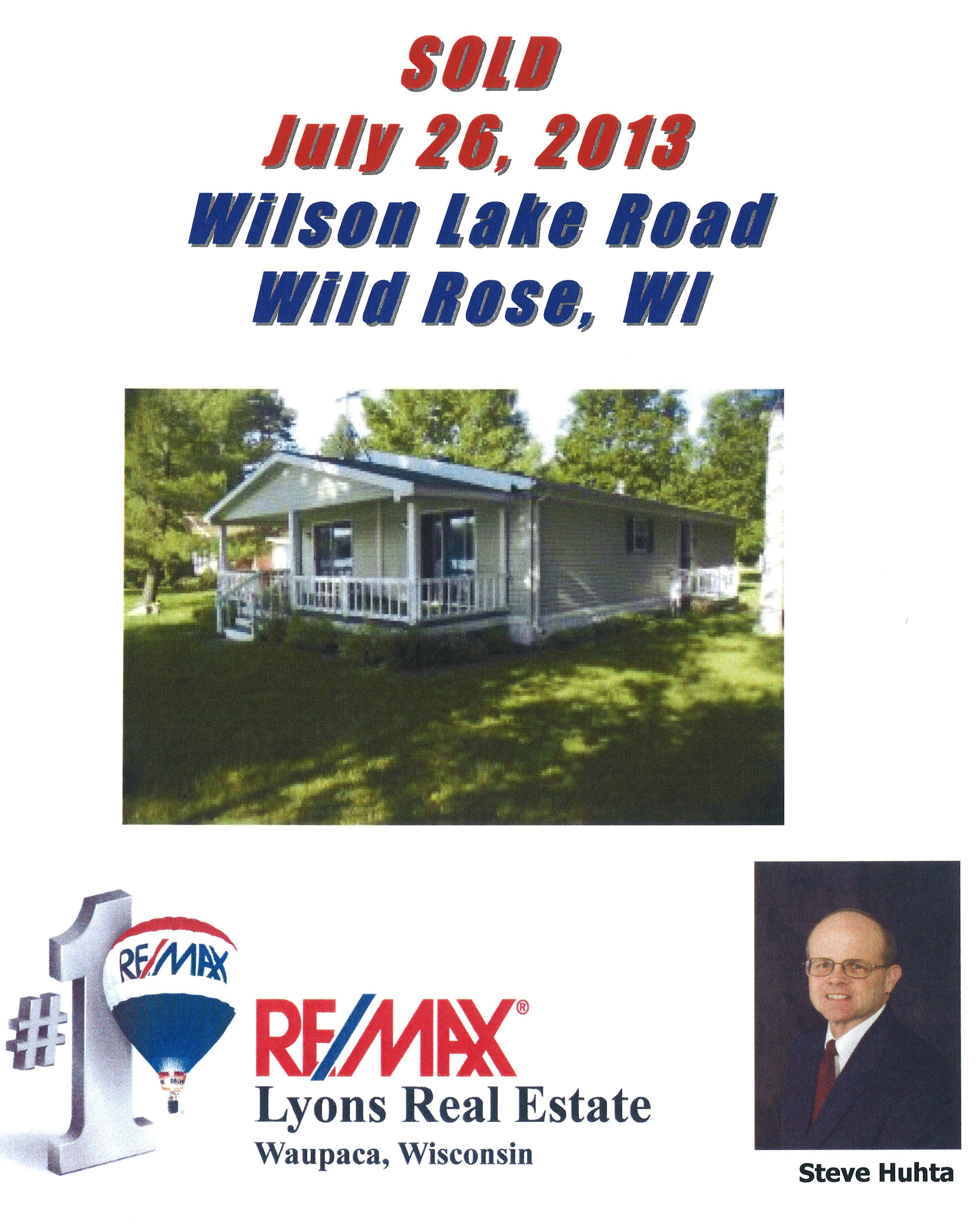 Sold on Wilson Lake Road, Wild Rose, WI, Waushara County, by Steve ...