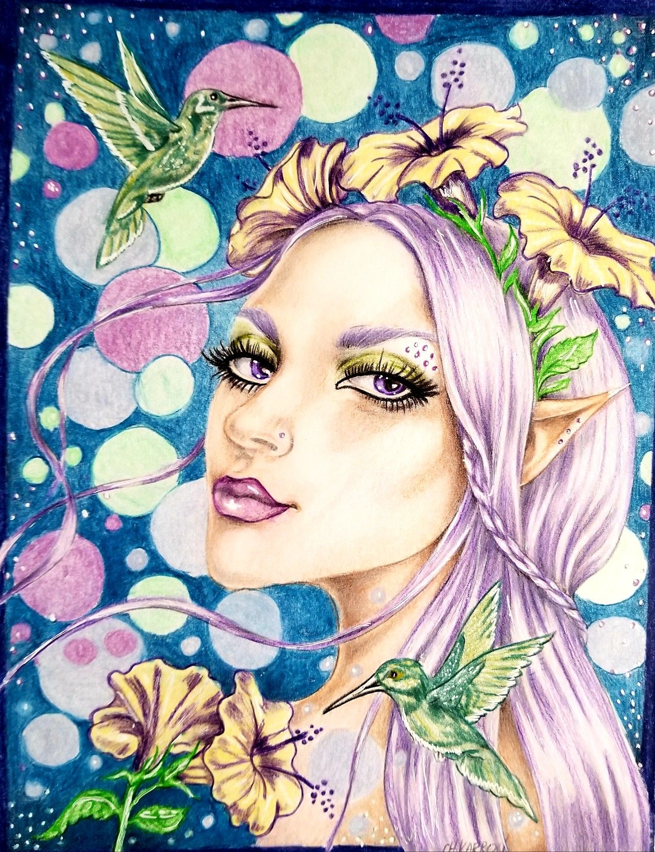 Hummingbird Fairy. Kim Rinehart colorist | Illustration art, Coloring ...