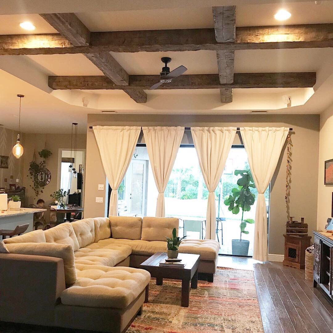 Exposed Wood Beams Made to Order Etsy Wood beams, Ceiling design