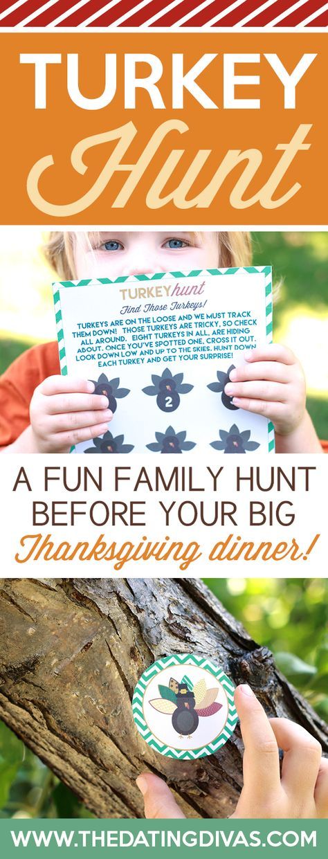 Thanksgiving Turkey Hunt | Thanksgiving family games, Thanksgiving ...