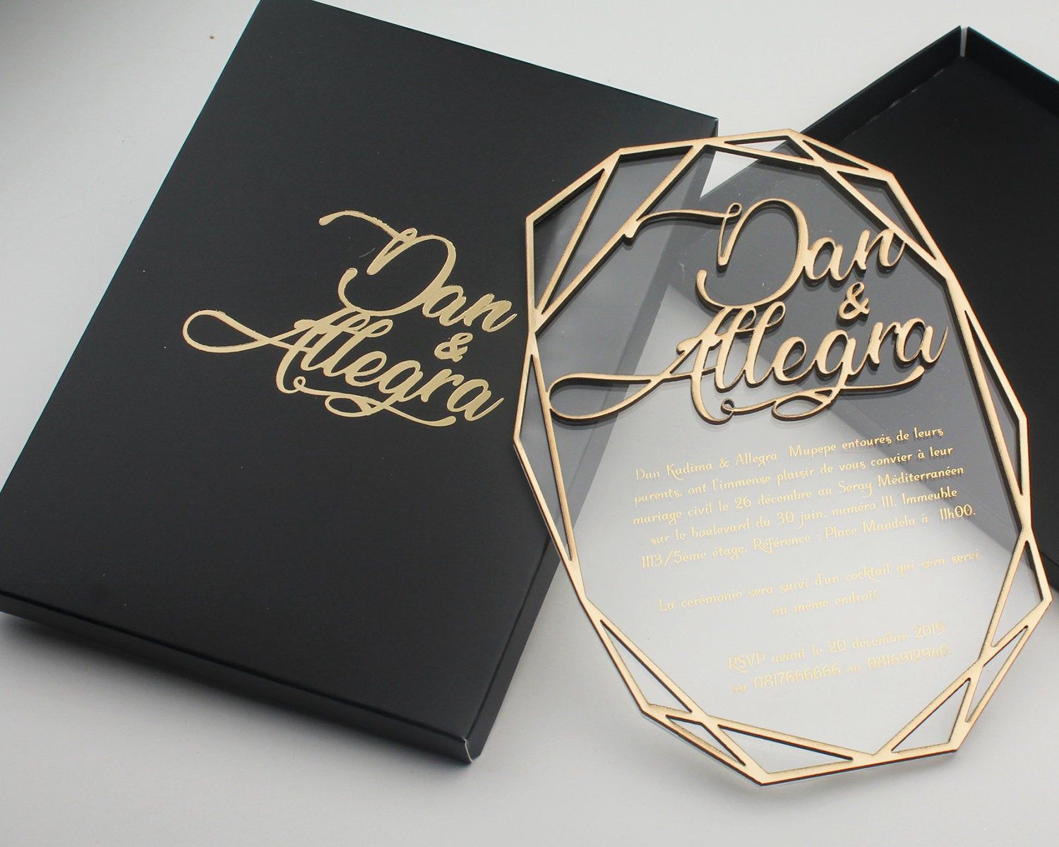 Acrylic Wedding Invitations, Luxury Wedding Invitations, Wedding ...