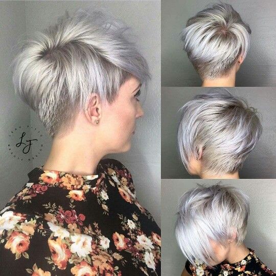 Coupe Courte Gris Platine Cheveux Courts Coupe De Cheveux Courte Coupe De Cheveux